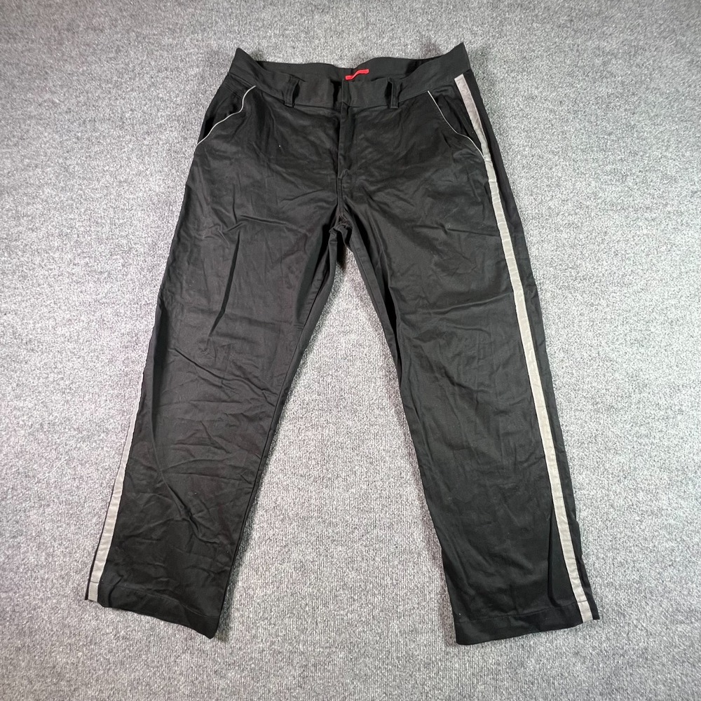 Tesla Employee Uniform Chino Pants Mens 40x32 Black Flat Front Gorpcore Techwear